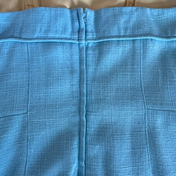 Lilly Pulitzer Light Blue Textured Strapless  Dress - Size 8 mini - Picture 5 of 11